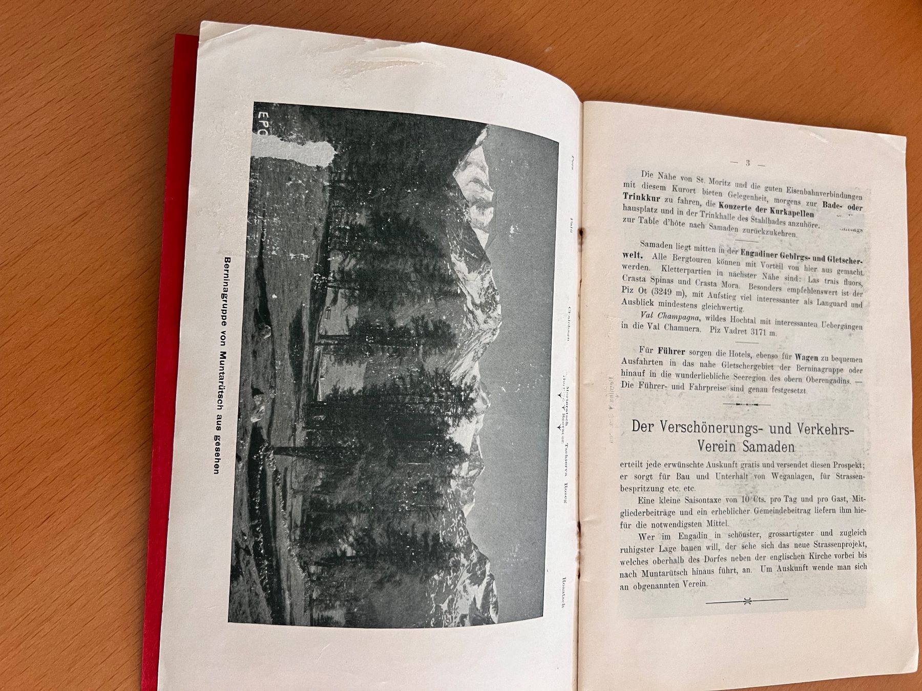 Documenti: Vintage Prospekt Brochure Samaden Engadin – Usato da Zürich venduto da Andawe 2