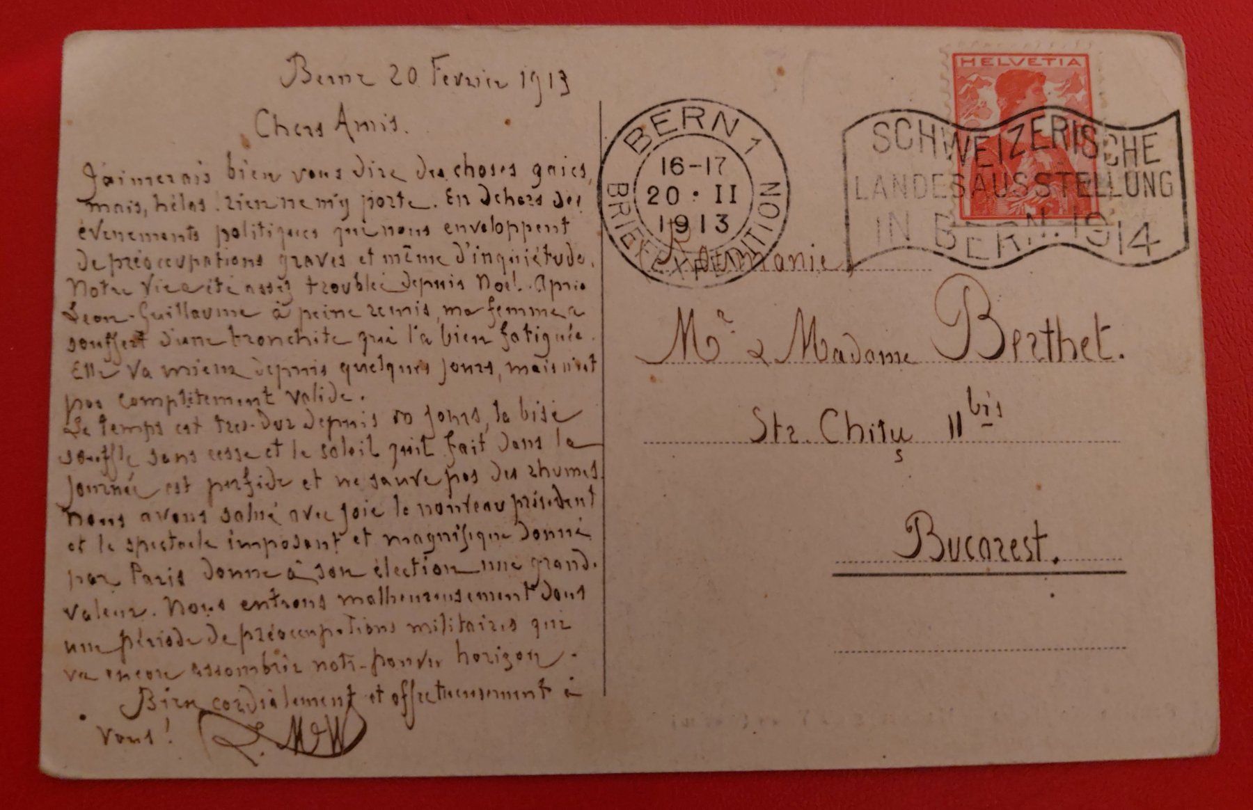 Ansichtskarten: Pension Waldheim - Haltenegg ob Thun 1913 – Gebraucht aus St-Légier-La Chiésaz von Theo005 1