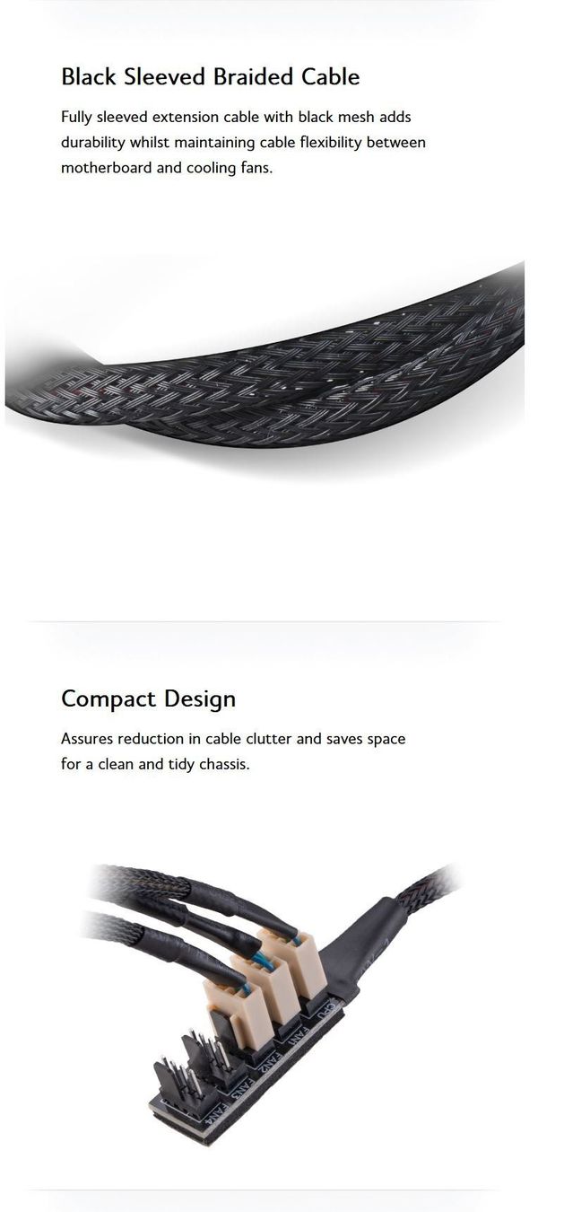 Cavi: Akasa FLEXA FP5H 5 Fan PWM Splitter Hub Cable – Nuovo e nell'imballaggio originale da Wettingen venduto da Schabernack_sam 9