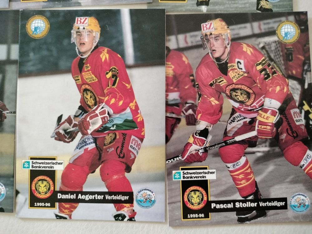 Alte Schweizer Eishockey Spieler Karten SC Langnau 1995/96 (Neu (gemäss ...