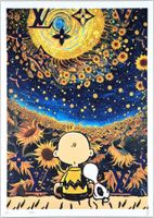 Death NYC Pop Druck Gogh Sun Flowers Night Charlie & Snoopy