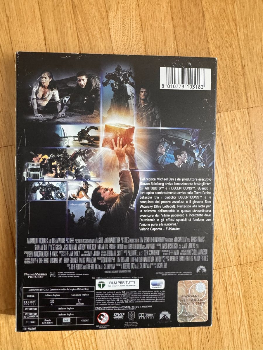 Tutti i DVDs: Transformers DVD - Edizione Speciale 2 Dischi – Usato da Viganello venduto da Lolland_7 1