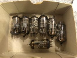 7x Antik Radio/TV Röhren PCF86