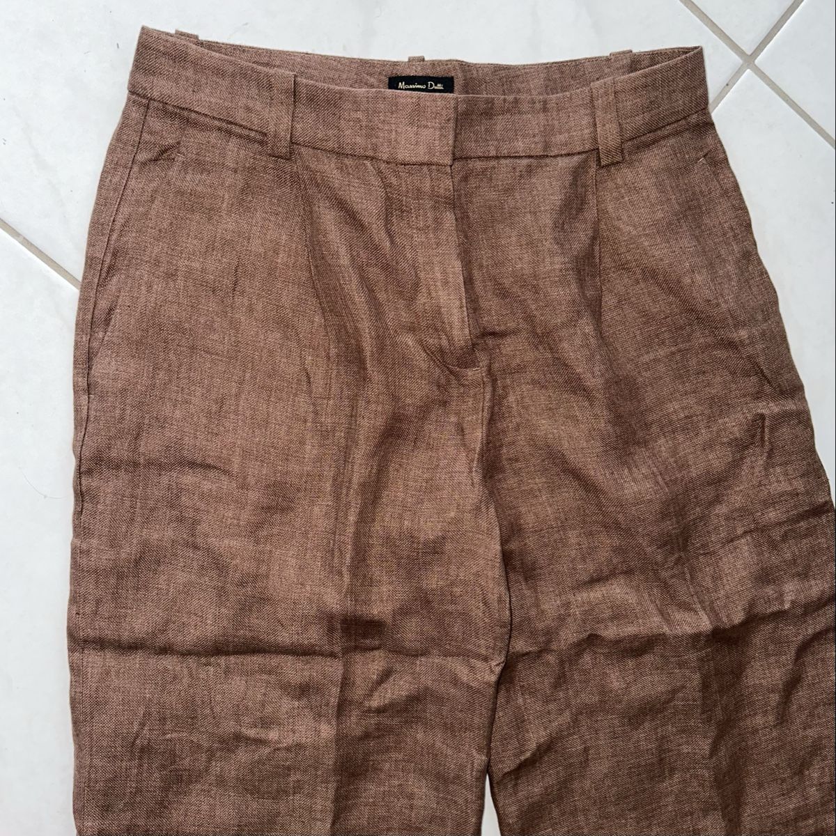 Massimo Dutti Pantaloni: MASSIMO DUTTI HOSE GR. 36 LEINEN neuwertig – Nuovo (secondo la descrizione) da Unteraegeri venduto da MH203 4