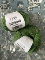 Lang Yarns Touring Wolle grün 75% Schurwolle neuwertig