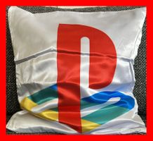 Playstation Retro Kissenbezug Logo PS1 PS2 PS4 PS5 Konsole