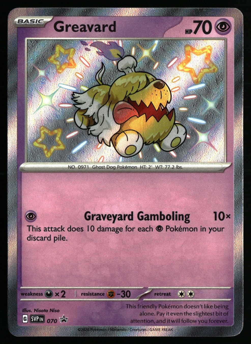 Pokémon Sammelbilder & Trading cards: Greavard #70 Pokemon Promo – Gebraucht aus Feuerthalen von Plazatoys