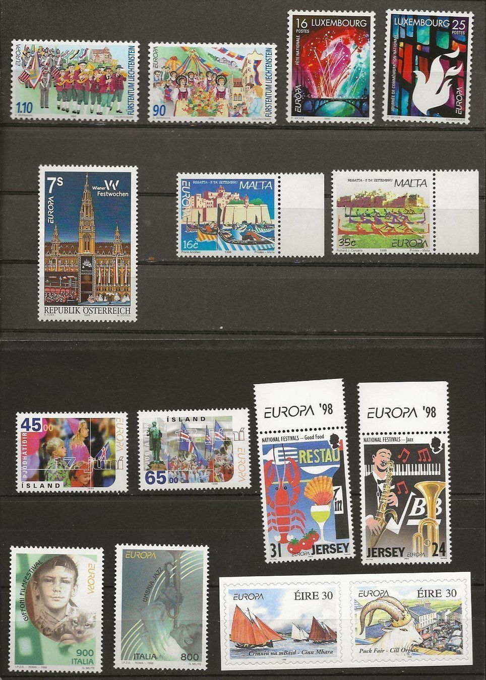 Tutti i francobolli: Europa Tous les pays 1998 ** – Nuovo (secondo la descrizione) da Sion venduto da PierreP01 3