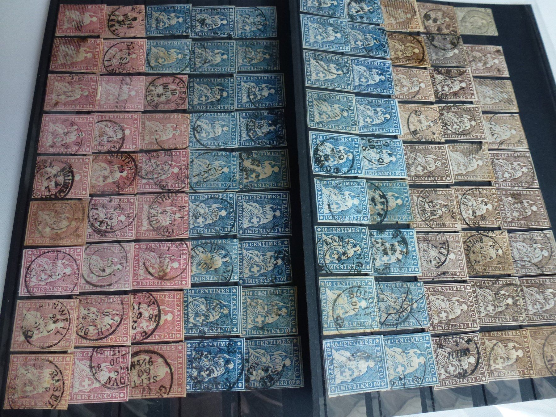 Tutti i francobolli: ++CH Briefmarkensammlung ab Post Locale, Rayons und Strubeli – Usato da Walkringen venduto da Casablanca777 9