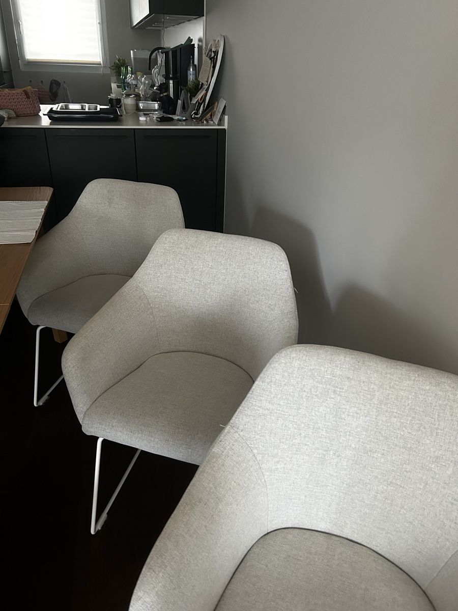 Ikea Chaises: Esszimmerstühle 6er-Set hellgrau – D'occasion à Urdorf par ga2ma 1