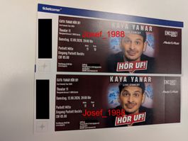 Kaya Yanar Hör Uf! 2026 Zürich 2x Top Sitzplatz Tickets
