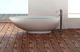 Reistehende Badewanne Mineralguss Hawaii 180