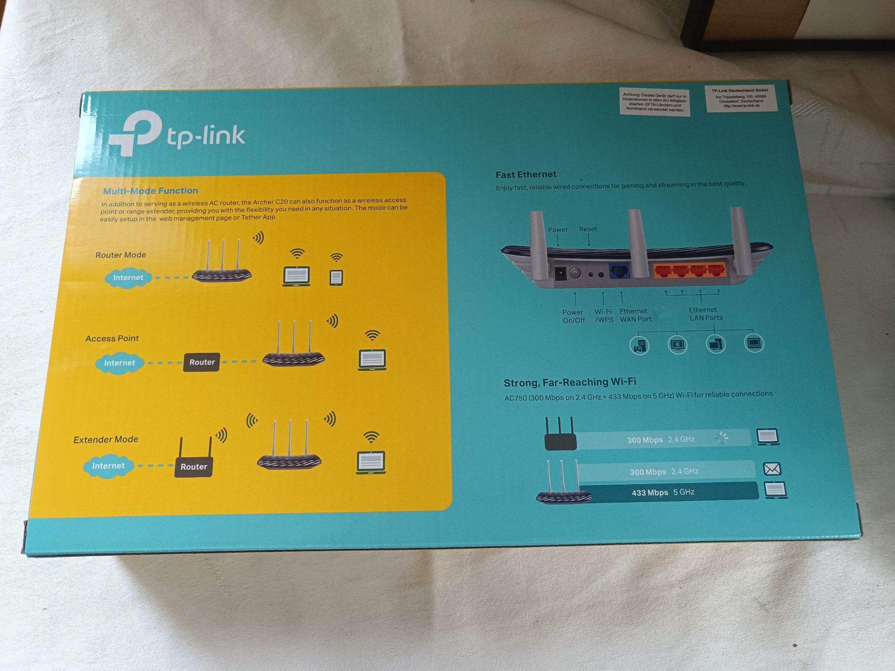 TP-Link Modem & Router: Router / AP / Repeater TP-Link Archer C20 - 2 davon – Nuovo (secondo la descrizione) da Dürrenroth venduto da PC_Expert 1