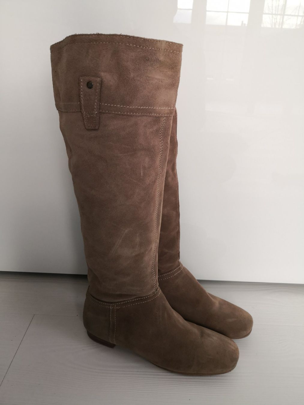 Mango Scarpe da donna: 🤩MANGO WILDLEDER-STIEFEL, BEIGE – Usato da Olten venduto da Naja-Twins-Twins 6