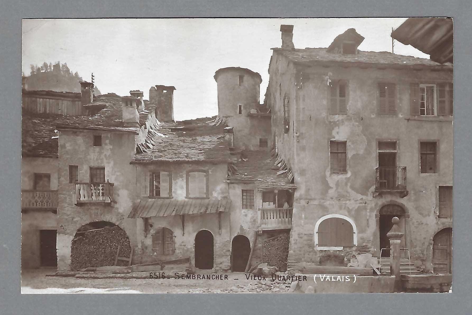 Cartoline postali: 1915, SEMBRANCHER, VIEUX QUARTIER – Usato da Pura venduto da ulisse1957
