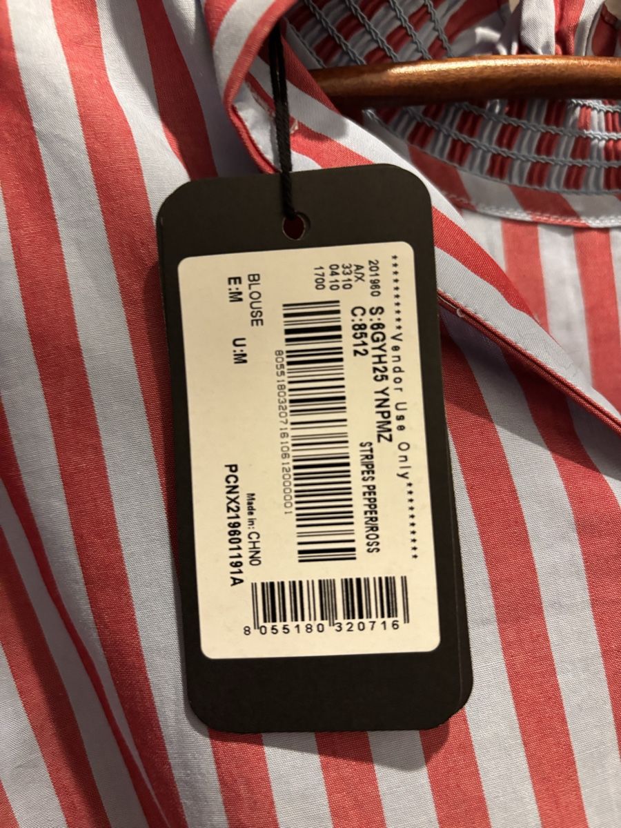 Chemisiers: A|X Armani Exchange Camicia Righe Rosse/Bianche  – Neuf (Voir description) à Cureglia par sha_z8tg 1