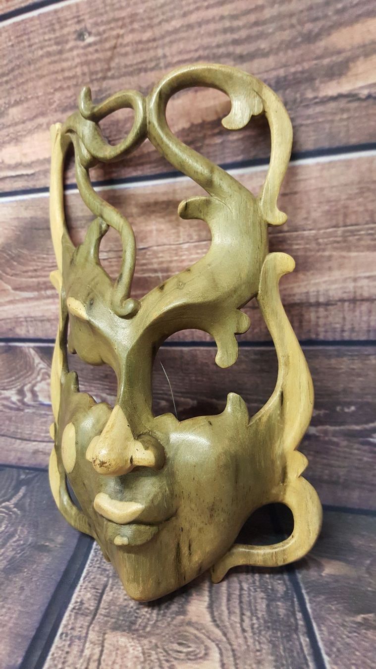 Maschere: Holz-Mask, Holz Figur, Waru-Mask – Nuovo e nell'imballaggio originale da Domat-ems venduto da Gr8wood 2