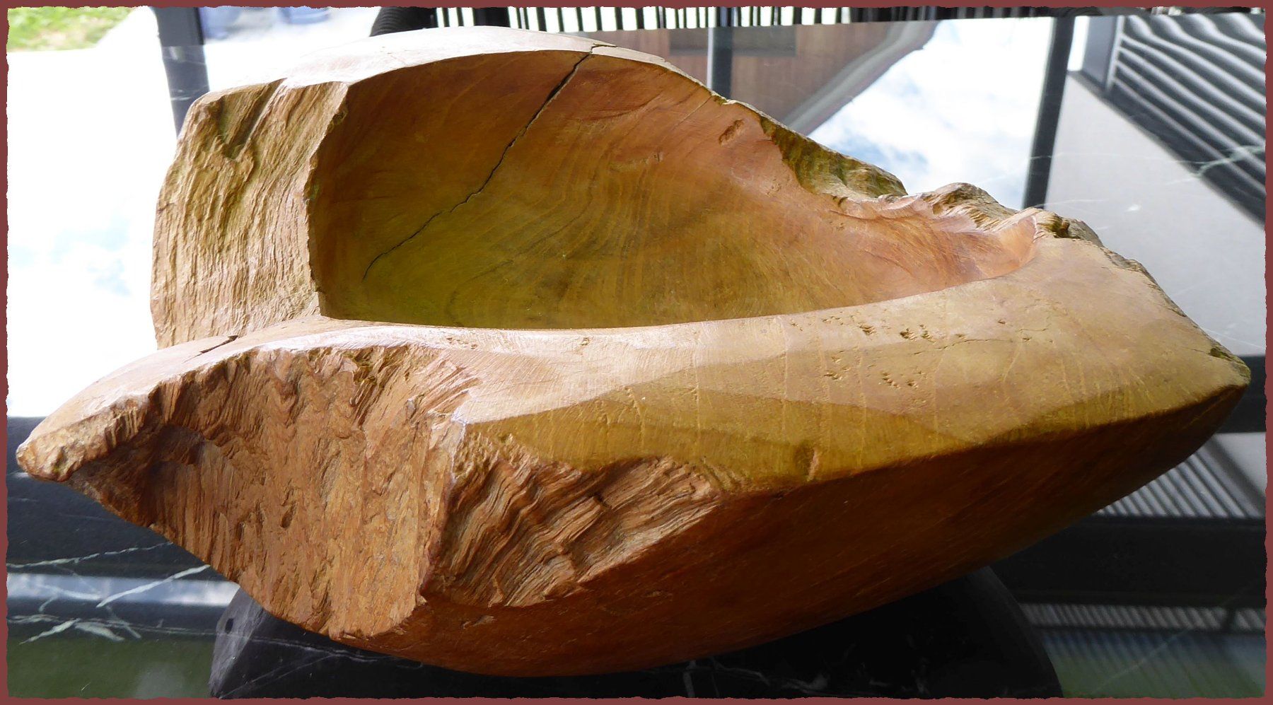 Schalen: Rustikale Holzschale, Unikat, ca. 40cm Durchmesser – Gebraucht aus Oberglatt ZH von 123Gebraucht 3
