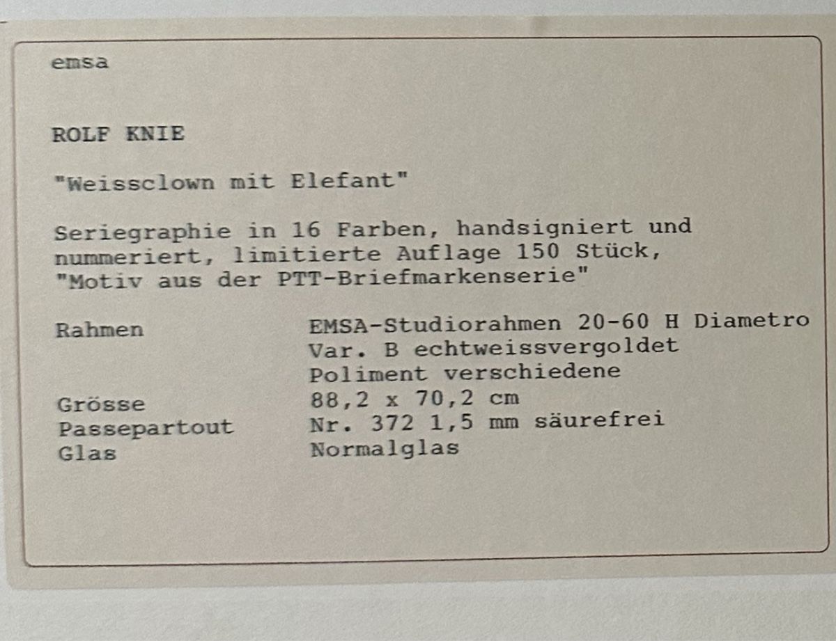Foto & Immagini: Bild von Rolf KNIE – Nuovo (secondo la descrizione) da Mumpf venduto da A_B_E 4