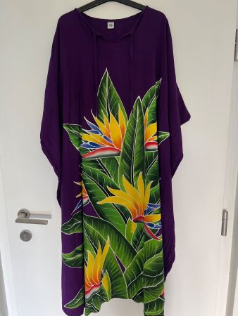Kaftan lila Damen Gr. XL- floral neuwertig