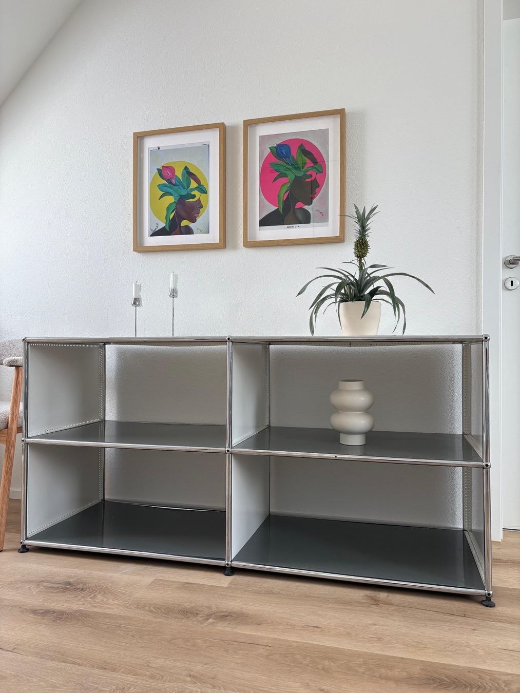 USM Kommoden: USM Haller Sideboard, 2. Gen, Grau - Weiß, Regal, Kommode – Gebraucht aus Zürich von mir_hpt8