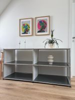 USM Haller Sideboard, 2. Gen, Grau - Weiß, Regal, Kommode