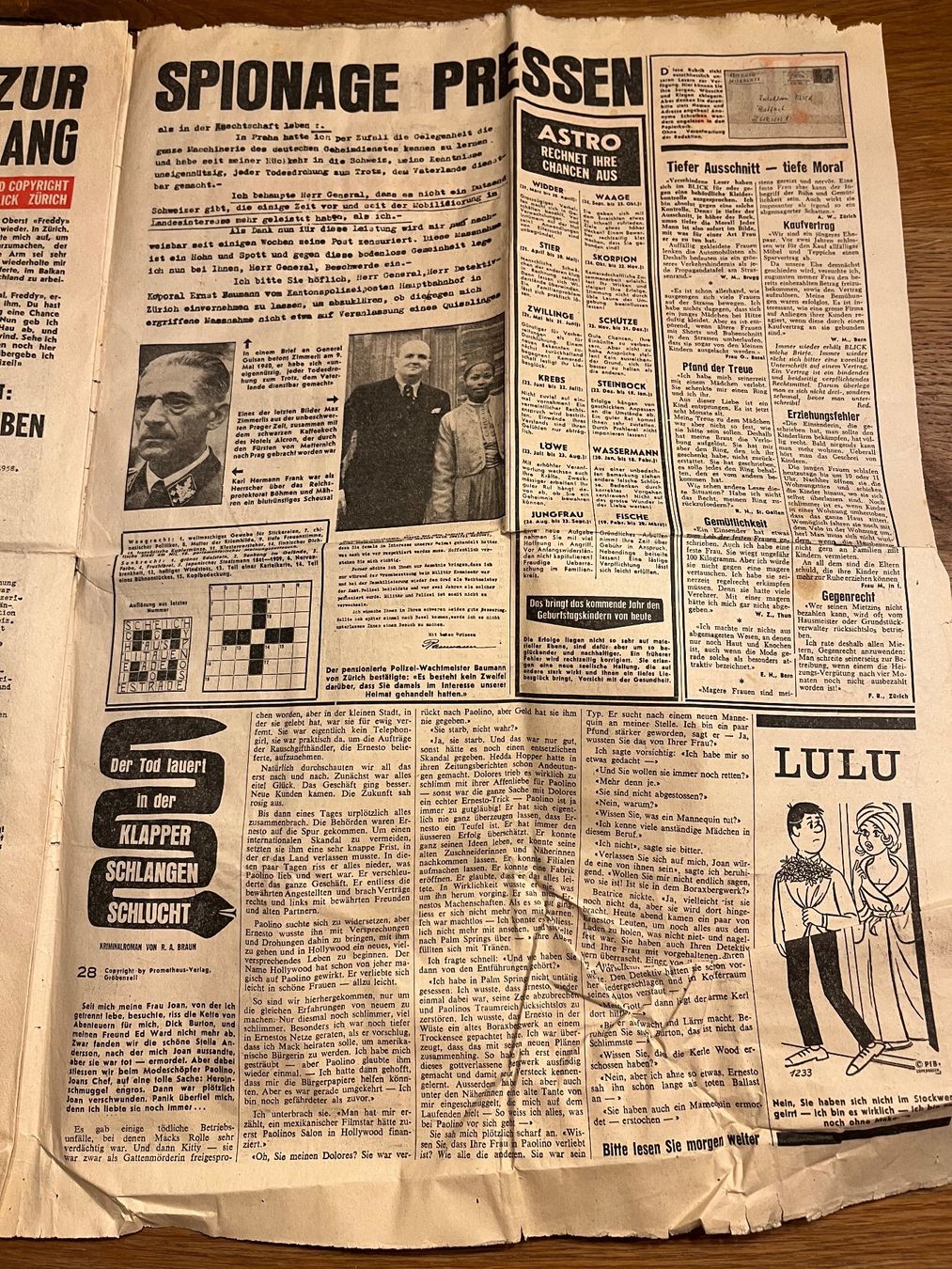 Riviste & Magazine: Blick Tageszeitung 18. August 1961 – Usato da Spiez venduto da _silvio_99 6