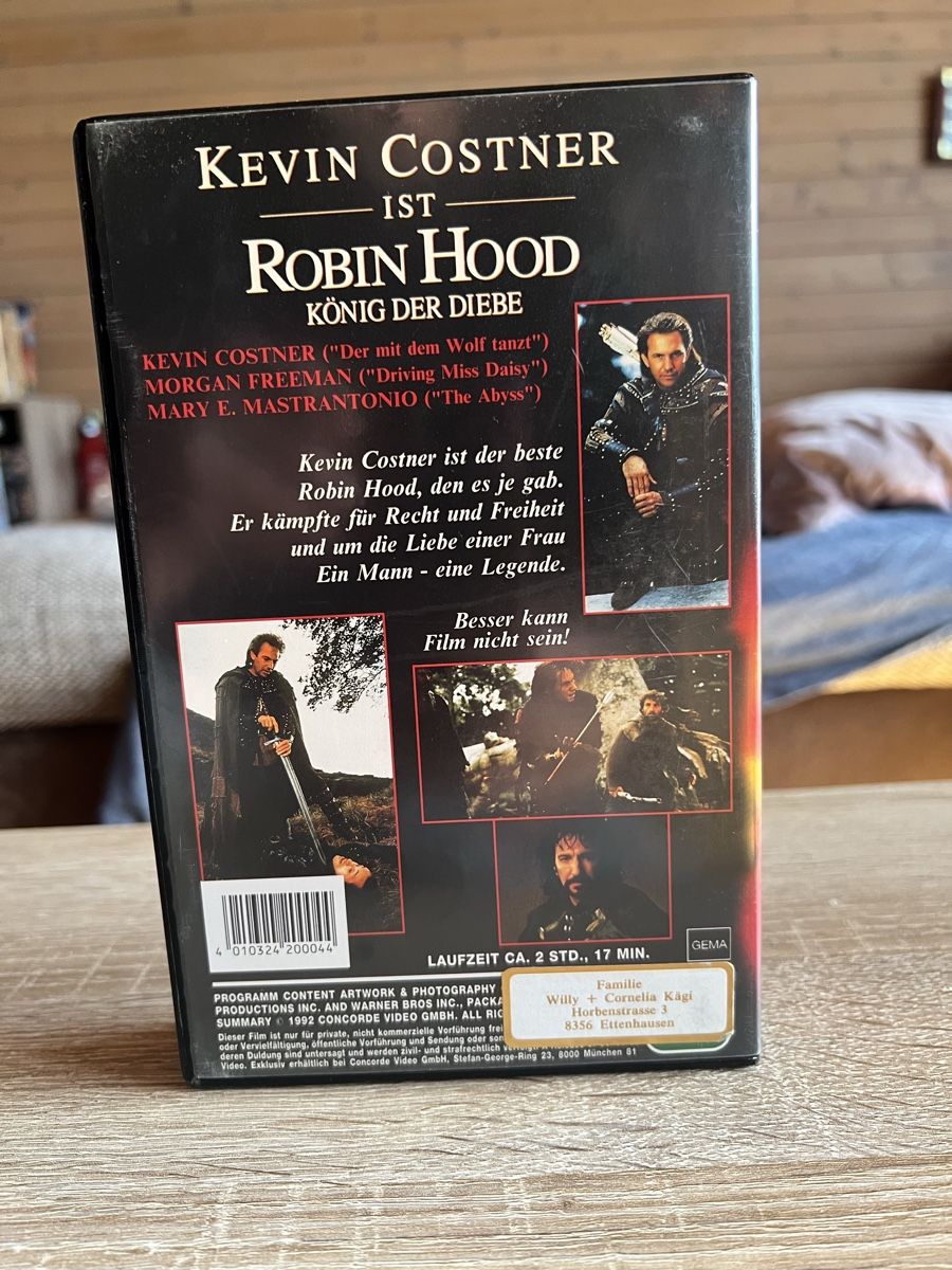 Alle VHS: VHS Robin Hood läuft einwandfrei – Gebraucht aus Aadorf von Schwarzschlumpf1972 1