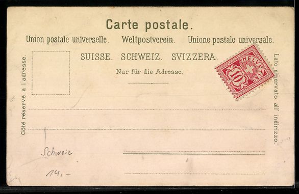Cartoline postali: Litho Gruss aus den Bergen, Postkutsche  – Usato da Berlin venduto da bartko-reher 1