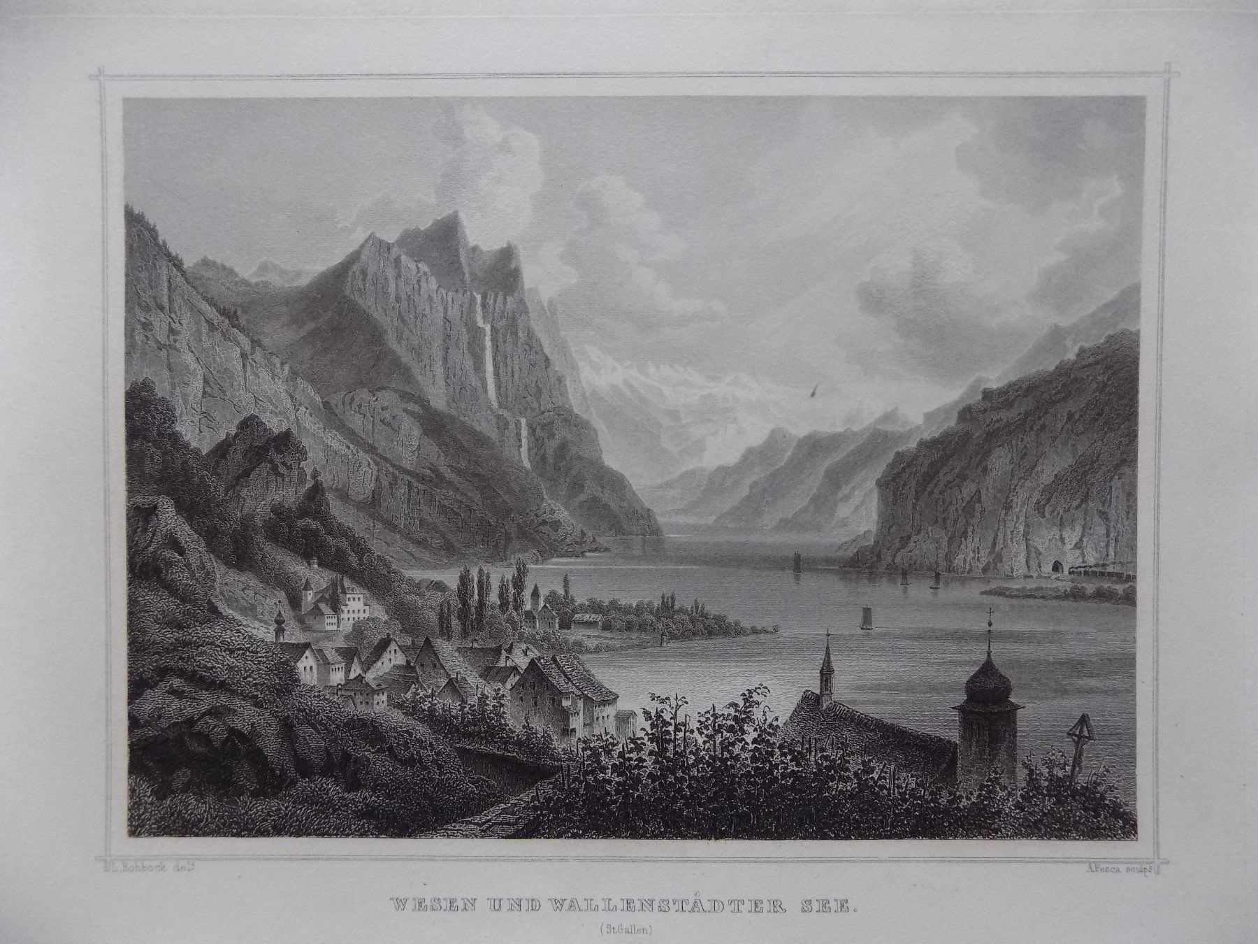 Gravures: Weesen Walensee Luxusausgabe – D'occasion à Risch par Rischli15 1