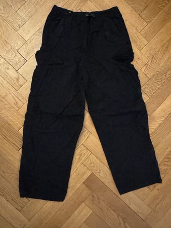 Pantalon cargo noir Zara taille M homme, occasion, léger ☀️