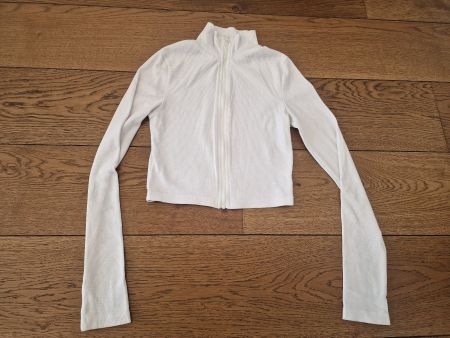 Kurzarm Pullover shein Weiss Gr. S, sportlich-chic