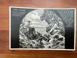 AK  ca 1950  Tellsprung Stempel Axenfels (G2500)