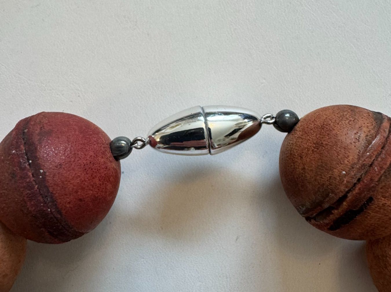 Catenine: NEU: Leder-Kette mit Silber und Magnetverschluss – Nuovo (secondo la descrizione) da Maienfeld venduto da Fashion_2009 3