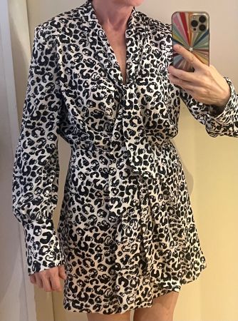 VICOLO Kleid Gr. S (ca. 36) mit Leopardenmuster - NEU