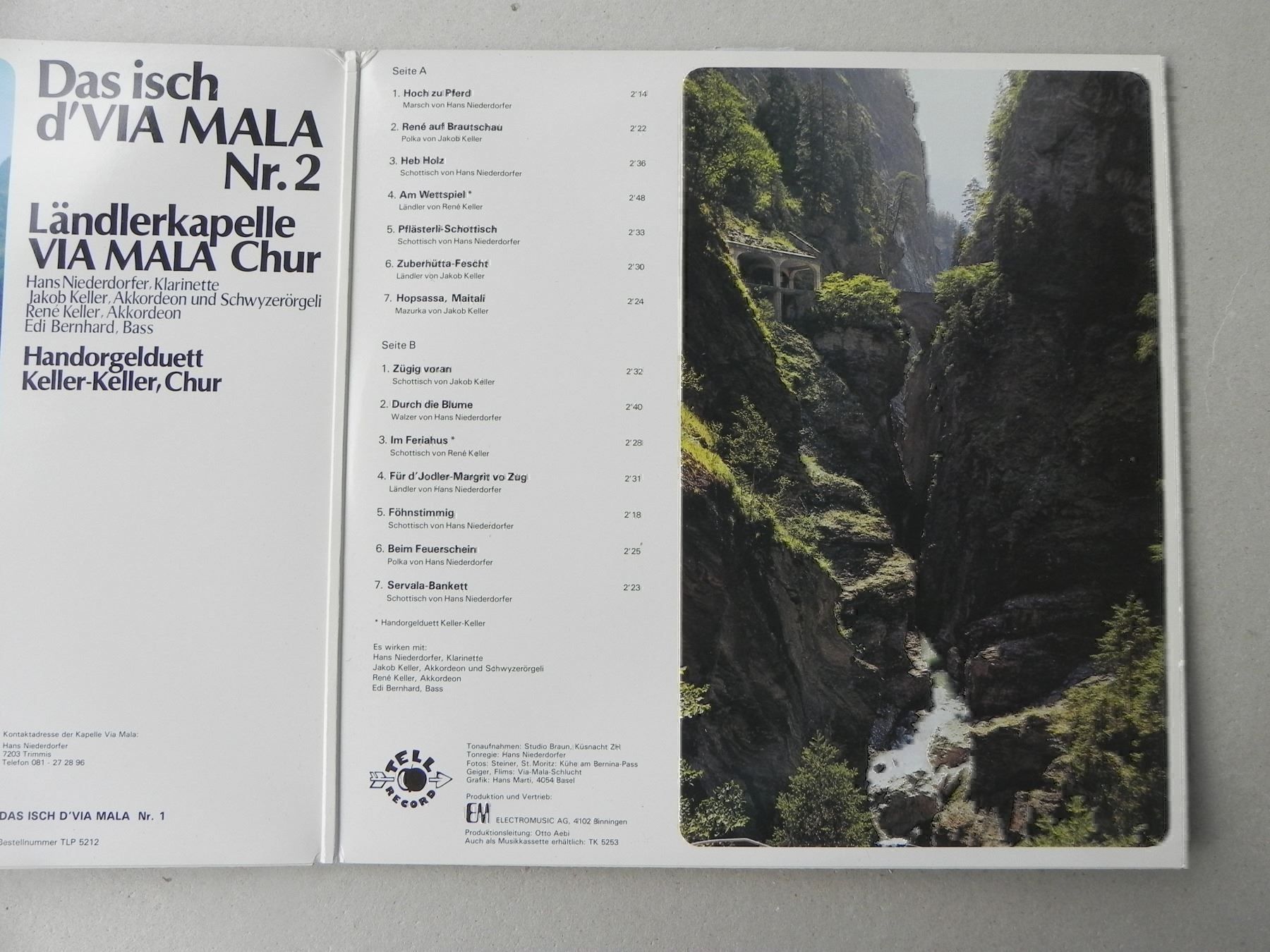 Dischi in vinile: Volksmusik LP Via Mala Handorgel Keller – Usato da Siebnen venduto da krimsie 2