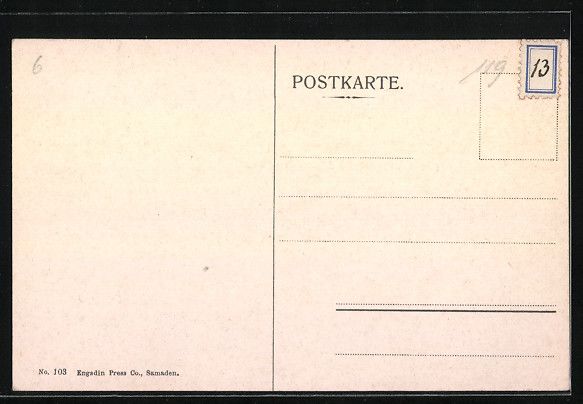 Cartoline postali: Sils-Maria, Teilansicht des Ortes mit Ho – Usato da Berlin venduto da bartko-reher 1