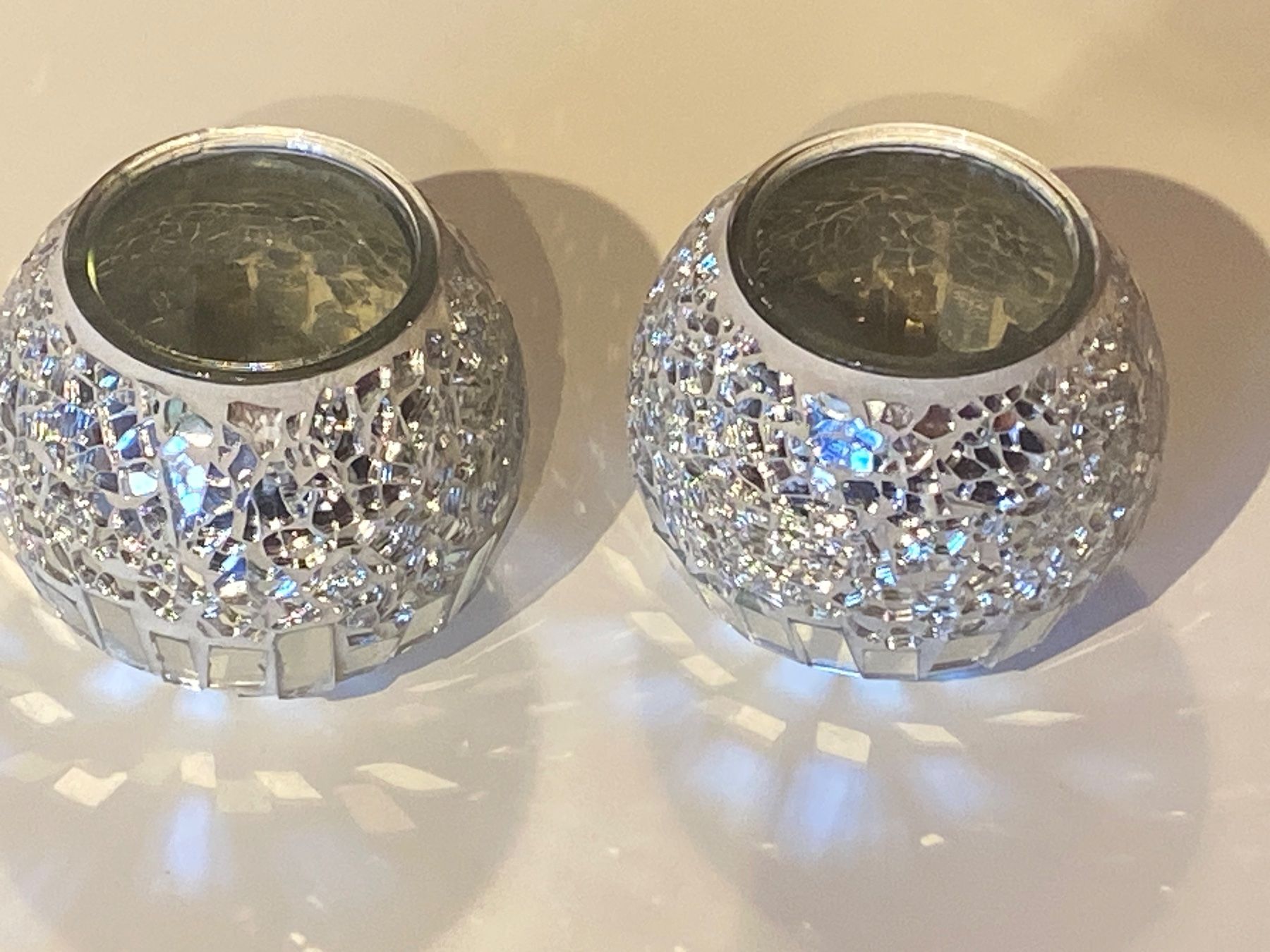 Portacandele: WINDLICHTER MOSAIK-SILBER,2ER-SET – Nuovo (secondo la descrizione) da Meienried venduto da ManuelaBoutique 4