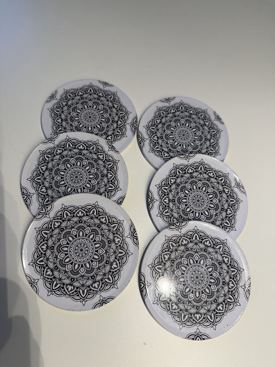 Sottobicchieri: 6 Glasuntersetzer 9 cm – Usato da Gunten venduto da starfish3