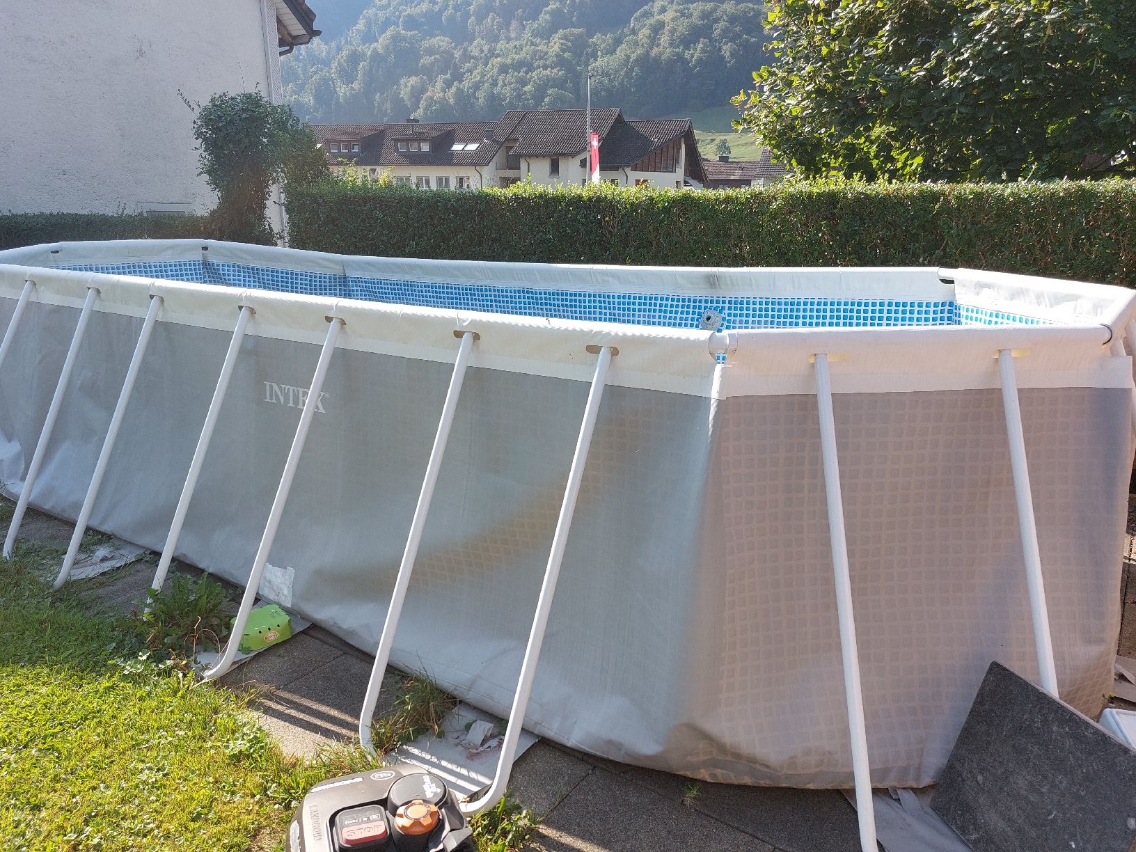 Schwimmbad: Intex Prism Frame Oval Pool Set 6.1m mit Pumpe – Gebraucht aus Schübelbach von richi_77 3