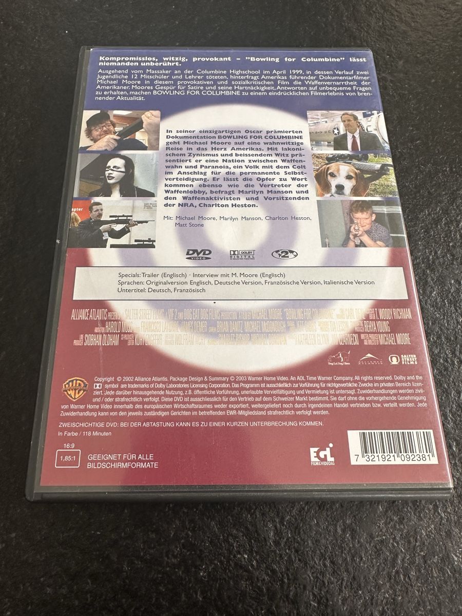 Tutti i DVDs: Bowling for Columbine DVD – Usato da Flüelen venduto da sas_pl7j 1