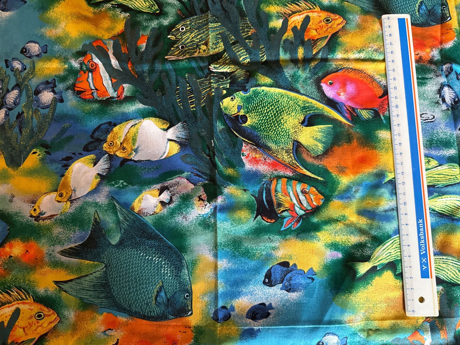 Tessuti: Stoff Baumwolle mit Fischen – Nuovo (secondo la descrizione) da Andelfingen venduto da Judy0007 1