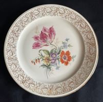 Porzellan Teller-Weimarer Porzellan, Blumenstrauss handmade