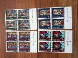 1969   Pro Patria Erstag gest.Viererblock mit Tab  (K78)