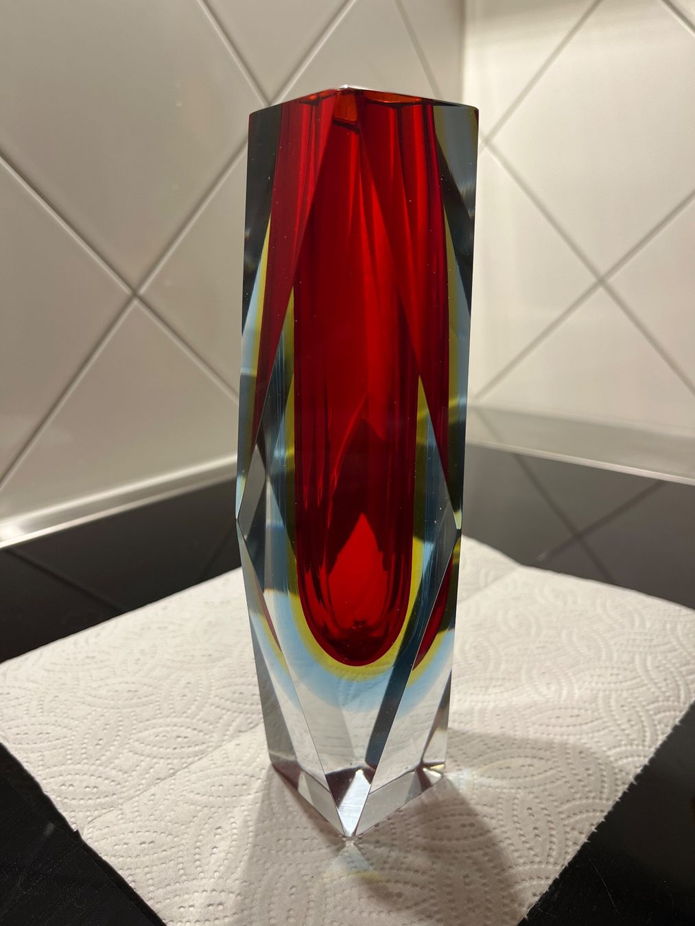 Murano Vasen & Gefässe: Murano Vase rot – Gebraucht aus Allschwil von metalltisch 1