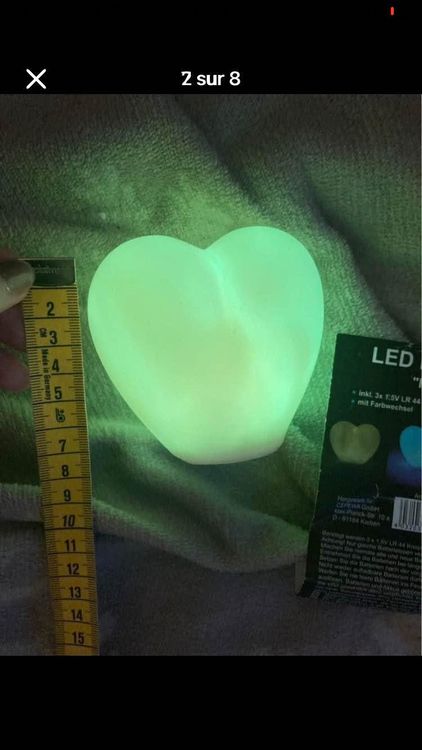 Lampe De Sel En Forme De Cœur – Environ 4 Kg, Avec LED, Signes Grimalt