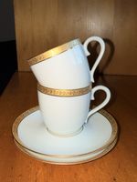 Coffee cups and saucers, a pair. Limoges, exclusive.