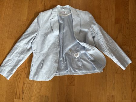 Hellblauer Blazer Biaggini Grösse 44 / Länge ca. 70 cm