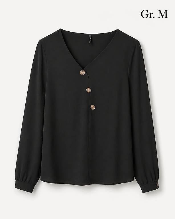 Camicette: Schwarze Bluse / elegantes Oberteil  Gr. M – Usato da Bern venduto da DiLara2000