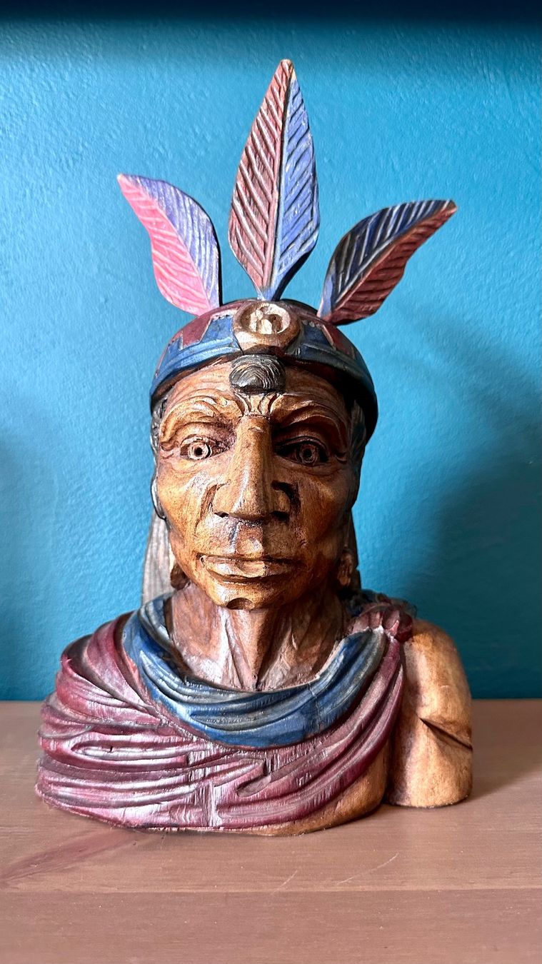 Sculture & Statue: Buste d’indien – Nuovo (secondo la descrizione) da Perroy venduto da b_blan